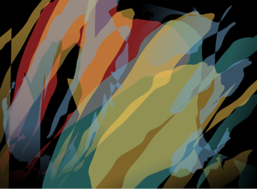 Abstract strokes with a warm color palette.