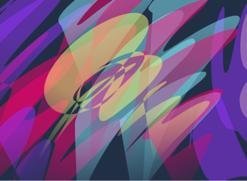 Colorful abstract mixture of swirls.
